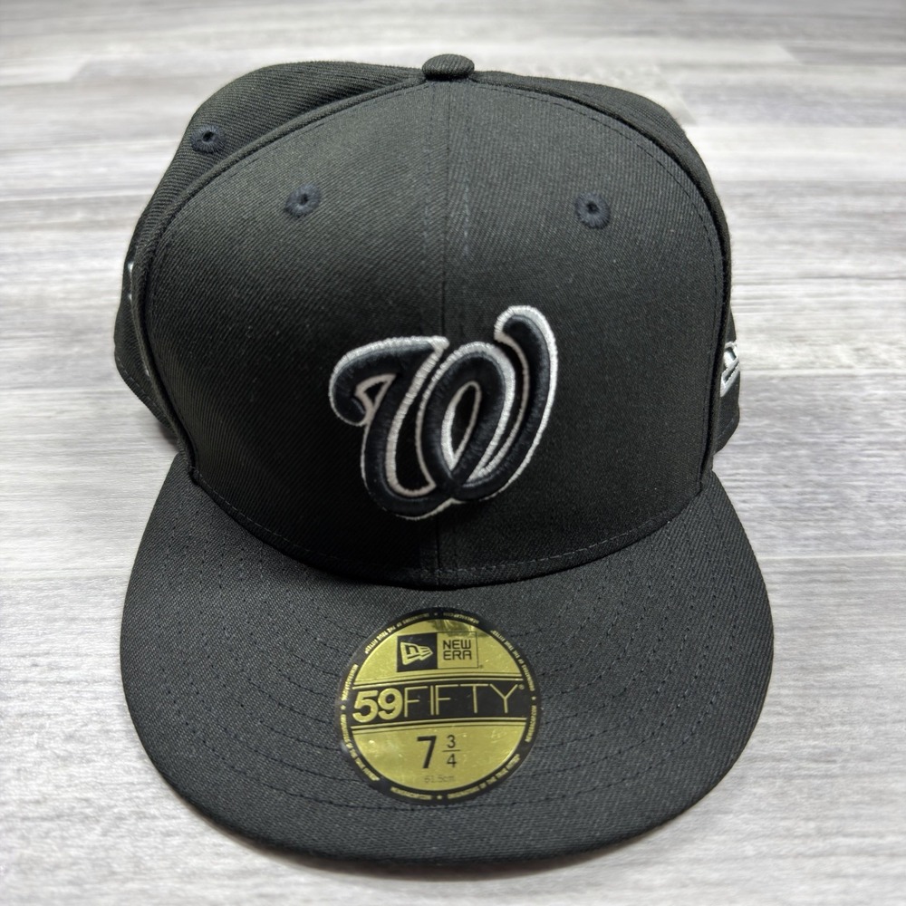 Washington Nationals 2019 World Series Black New Era 59fifty Fitted Hat 7 3/4